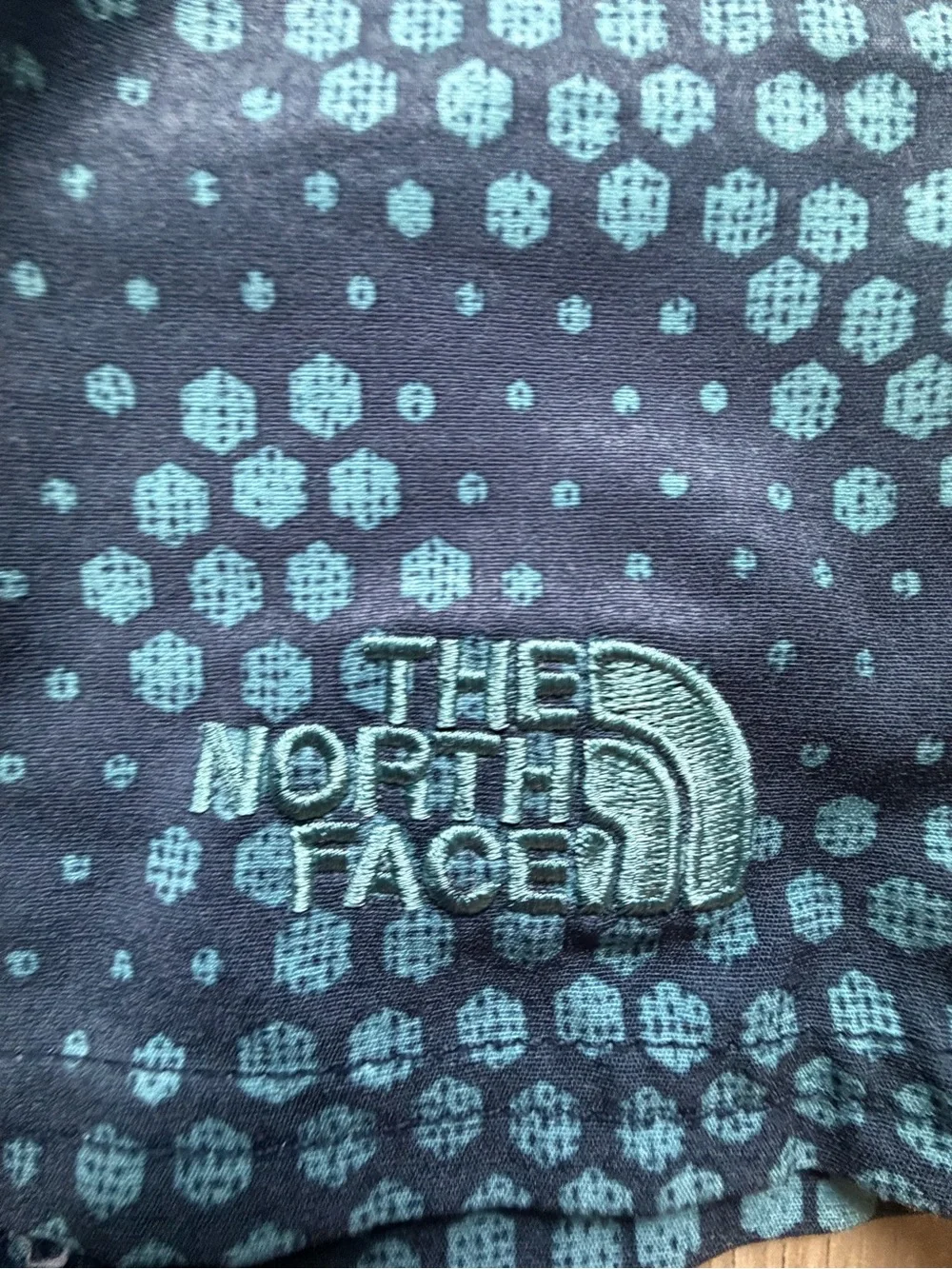 The North Face Olas Men's Teal/Navy Printed Swim Board Shorts Sz 40 NWOT